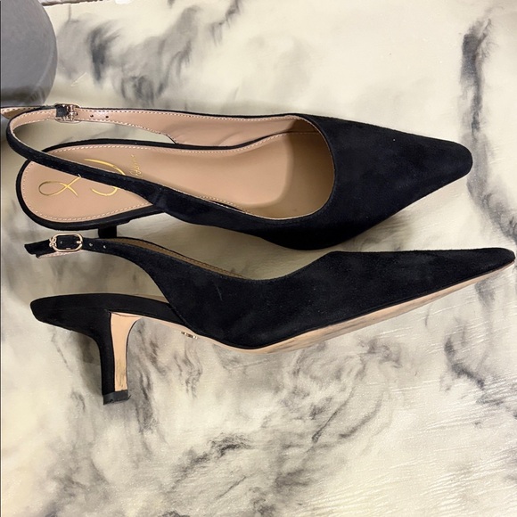 Sam Edelman Women's Bianka Sling Pump, Black, 7.5 - Picture 10 of 12